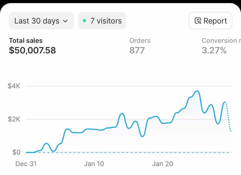Shopify analytics performance proof